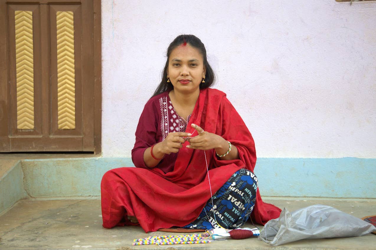 Nepalese Bracelet Amber Flame