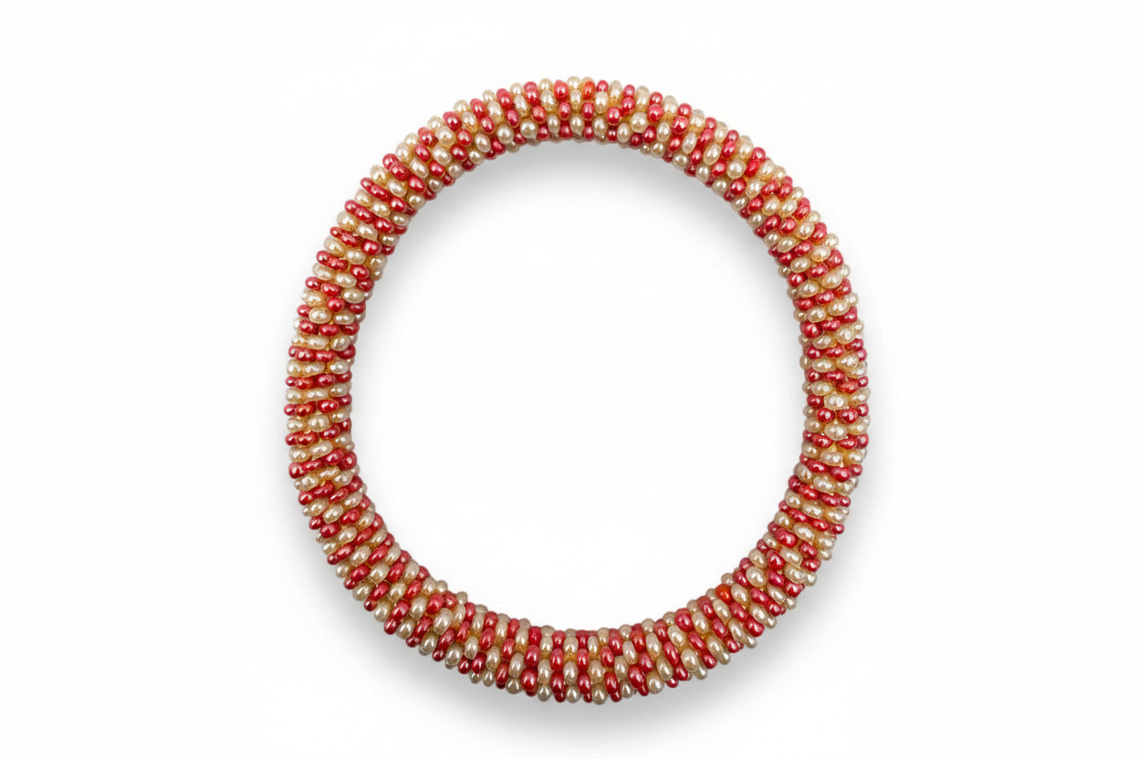 Nepalese Bracelet Coral Glow