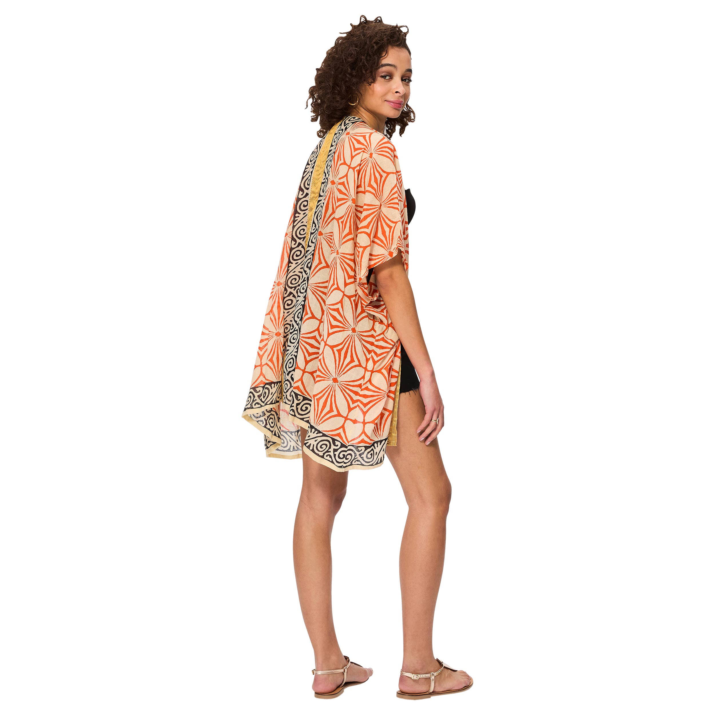 Multi-Tone Cotton Summer Kimono