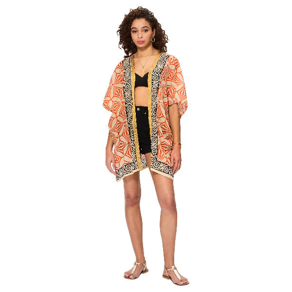 Multi-Tone Cotton Summer Kimono